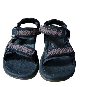 Stylish Black and Pink Sandals